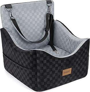 JOEJOY Elevated Dog Car Seat for Small/Medium Dogs, Memory Foam Booster