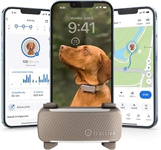 Tractive Smart Dog GPS Tracker with Virtual Fence & Vital Signs Monitoring