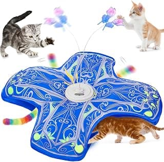Interactive Cat Toys for Indoor Cats, Automatic Kitten Tunnel Toy